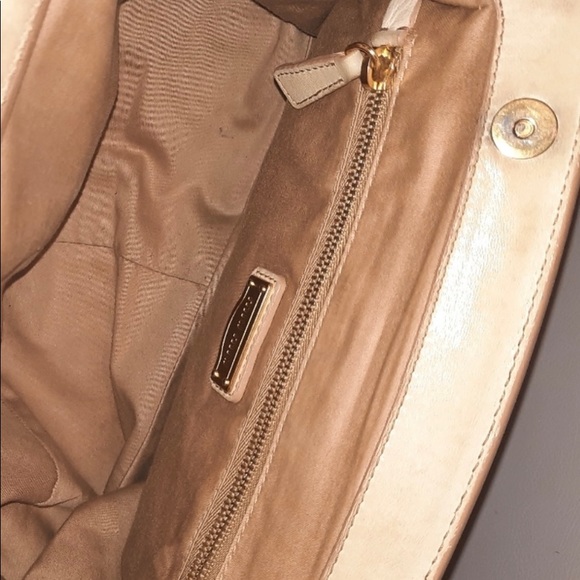 Authentic Miu Miu by Prada Coffer Matelassé Satchel Cera Cream Lambskin - Picture 9 of 17